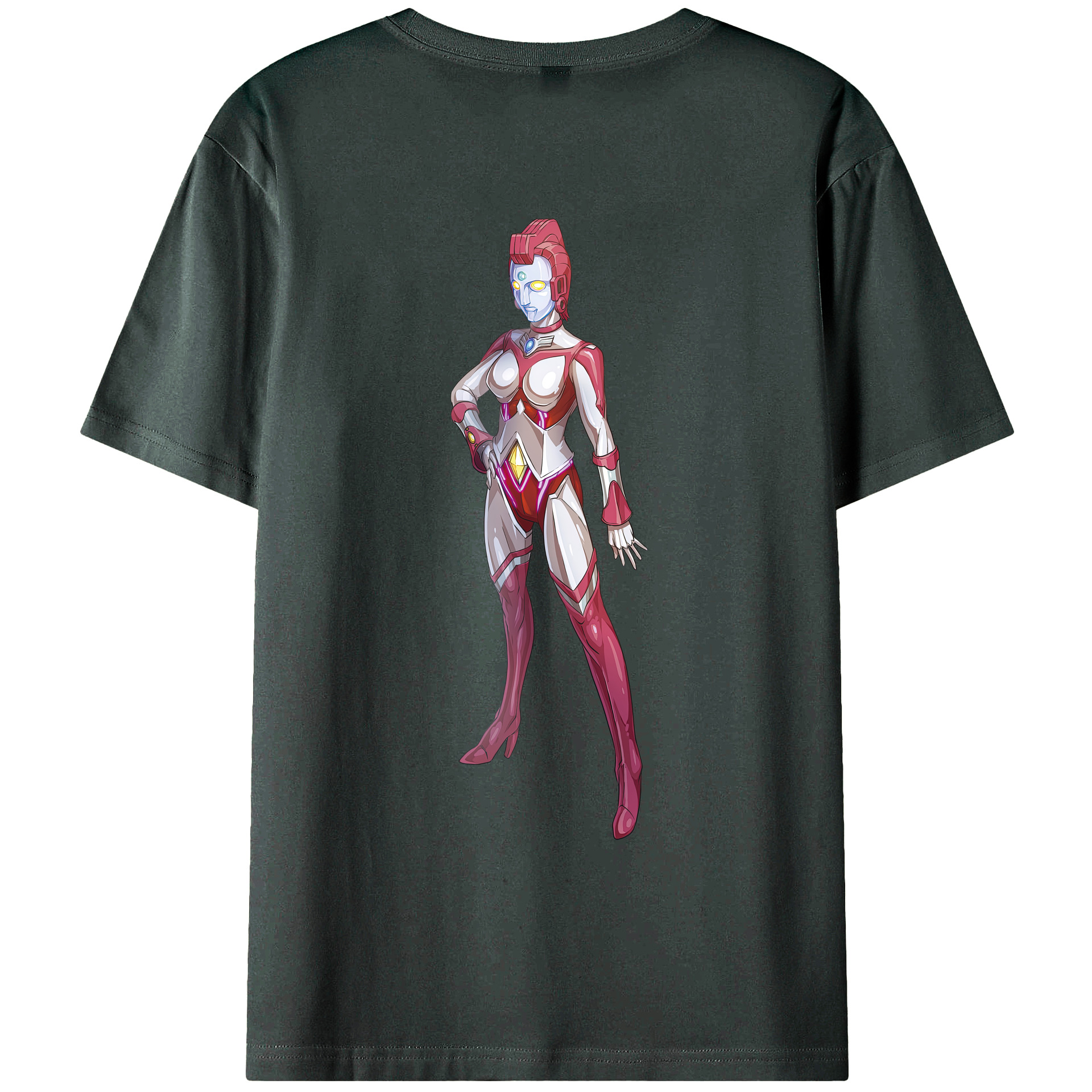 （画像用） ウルトラマン Ultraman 綿100％ メンズ半袖Tシャツ（バックプリント） 通気性